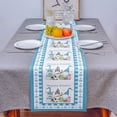 thumbnail image 1 of Mohdy Tissu de Pâques Polyester-Coton Imprimé Chemin/nappe de Table (33x178) Rouge Rouge Rouge, Créatif Drapeau de Table Imprimé Polyester-Coton de Pâques Décoration de Table, Matériau:Tissu, 1 of 6
