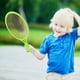 thumbnail image 3 of FELTECHELECTR juego de raqueta de tenis para niños (incluye 2 pelotas de tenis), juguete para exteriores para niños (verde), 3 of 7