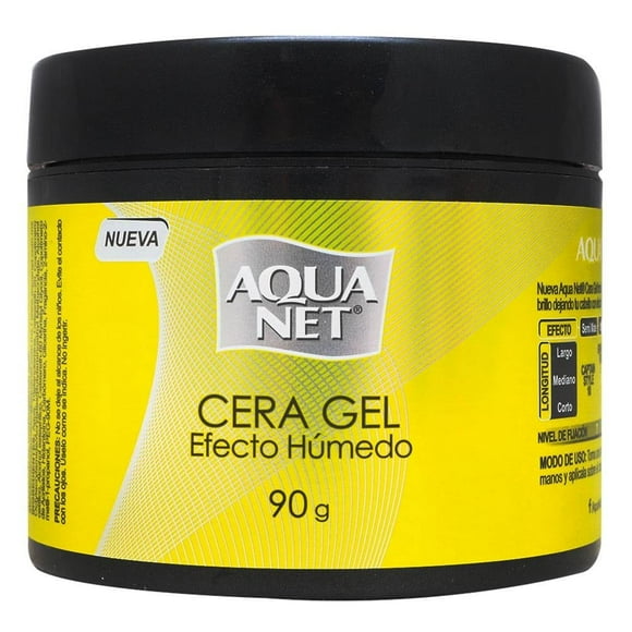Cera gel Aqua Net efecto húmedo 90 g
