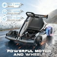 thumbnail image 3 of iYofe 48V Electric Go Kart for Adult & Teen, 750W Motor, 24 km/h, Hydraulic Disc Brake, McLaren 4 Wheel Spring Suspension Go Kart, Adjustable Chassis, Foldable Design, Ride on Toy for Boys Girls 14+, 3 of 10