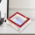 thumbnail image 2 of Caja de Pestañas Postizas 3D Zulema Cosméticos Vacíos Cuadrados Rojo Plata, 2 of 8