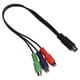 thumbnail image 5 of Cable MINI DIN de 9 pines a 3 RCA Cable adaptador de vídeo RGB MINI DIN de 9 pines macho a 3 RCA hembra de 11,8 pulgadas, 5 of 5
