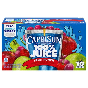 Capri Sun 100% Fruit Punch Juice Blend 10 pk Pouches - 6 oz