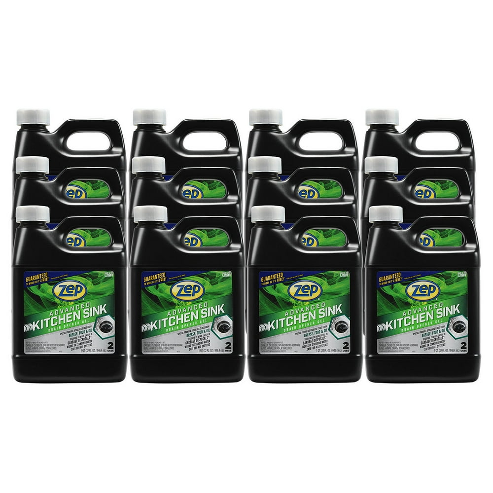 Zep Advanced Kitchen Sink Drain Opener Gel 32 ounce U49710 (case of 12