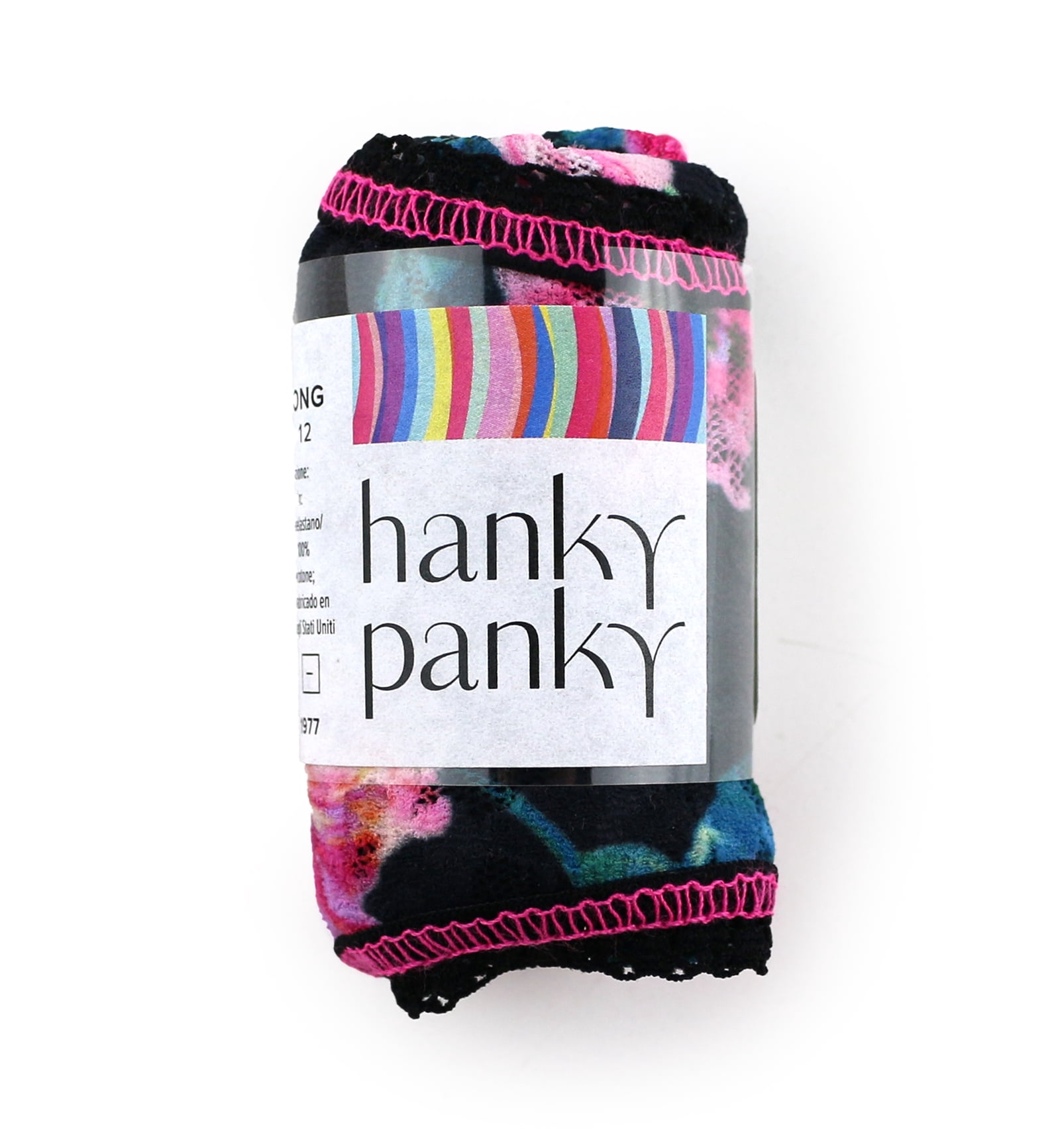 Hanky Panky Signature Lace Printed Low Rise Thong (PR4911P),Picnic