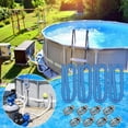 thumbnail image 2 of Yazoeia 6PCS Pool Hose Set, Portable 1.25-Inch Pool Hose 39-Inch Long Accessory Pool Pump Replacement Hose above Ground Pool Filter Pump Using 1 1/4 Diameter Hose for Outdoor (Blue) CJC912-135501, 2 of 9