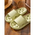 thumbnail image 3 of Women's/men's Summer Bathroom Slippers, Simple Casual Style, Couples' Home Slippers With Anti-slip Design And Draining Holes, Black Eva, 3 of 4