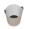thumbnail image 2 of KLL Rose Flowers Waterproof Foldable Laundry Hamper Bucket with Handles for Storage Bin,Kids Room,Home Organizer (Medium ), 2 of 7