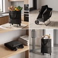 thumbnail image 4 of Pathside Wheeled Shopping Tote, Foldable Grocery Bag with Detachable Wheels, Portable Rolling Cart, Heavy Duty Oxford for Market, 4 of 9