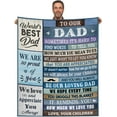 thumbnail image 2 of Yibo Dad Gifts from Daughter Son Blanket Flannel Soft and Comfortable Anti-static Bed Sofa Blanket, 2 of 7