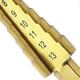 thumbnail image 4 of 2025 Latest Model 3-13mm HSS for Titanium Coated Step Drill Bit Cone Hex Shank, 4 of 5