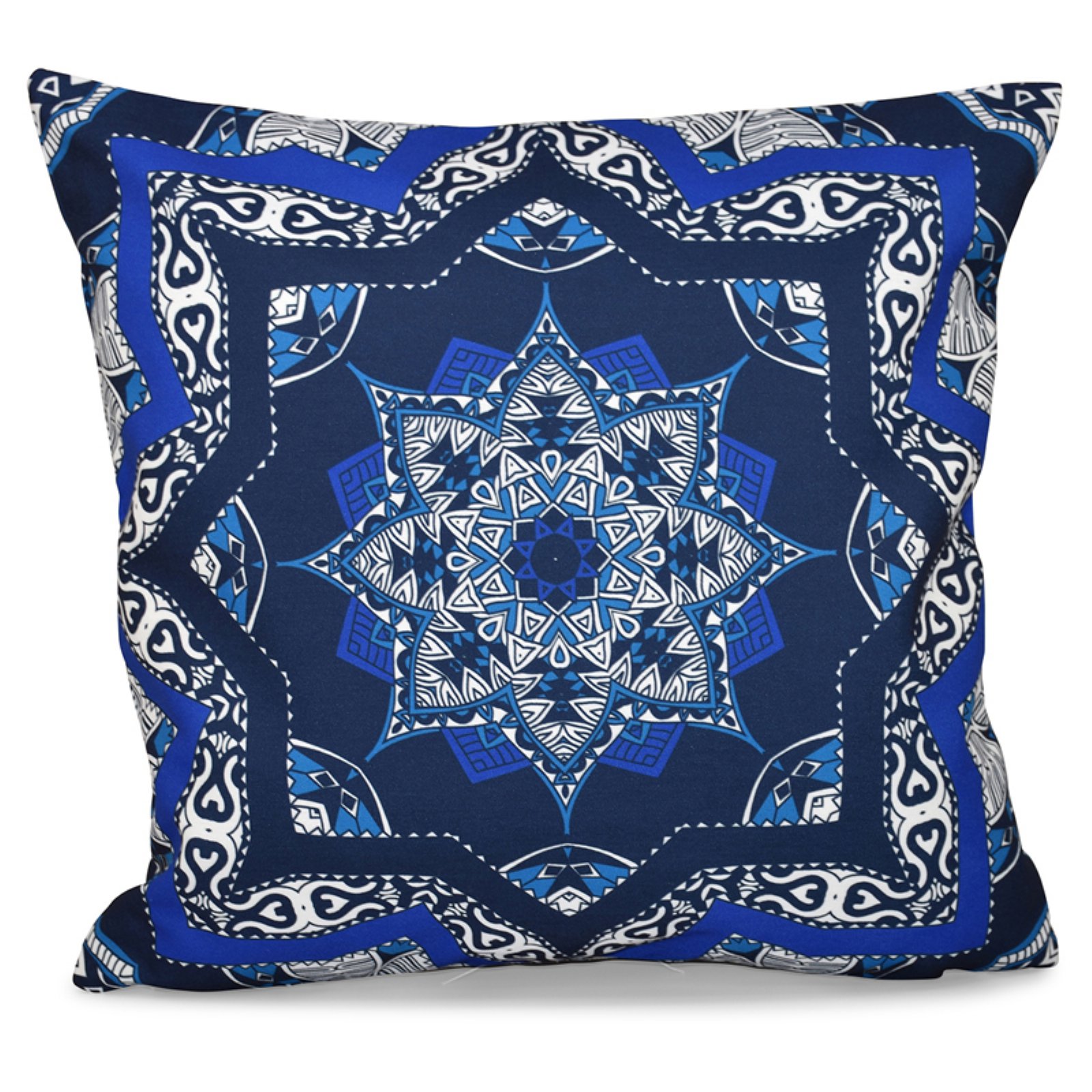 Simply Daisy 16" x 16" Shawl Geometric Print Pillow, Green