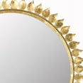 thumbnail image 3 of SAFAVIEH 21.6" Round Leaf Crown Sunburst Mirror, Gold, 3 of 3
