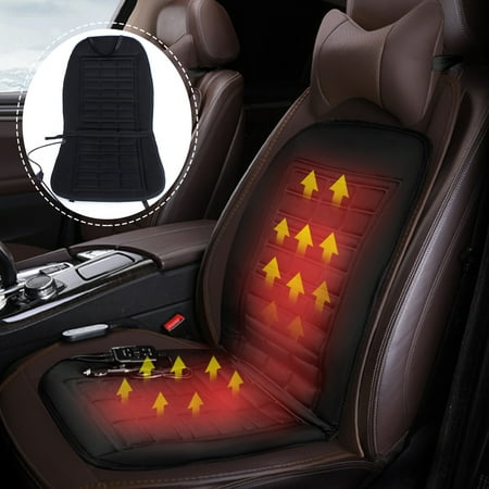 1/2x 12V Car Heated Seat Cover Cushion Gift Hot Warm Heating Warmer Winter 1Pcs Universal Vehicle SUV Truck Van Perfect for Cold Weather and Winter (Best Suvs For Winter Driving 2019)