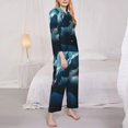 thumbnail image 3 of Fotbe 3D Realistic Shark Conjunto de Pijama de Manga Larga para Mujer con Estampado, Ropa de Dormir de 2 Piezas, Conjunto de Casa Suave y Cómodo con Bolsillos-Small, 3 of 7