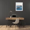 thumbnail image 3 of Bramma, Lila 26x32 White Modern Wood Framed Museum Art Print Titled - Merging the Ocean II, 3 of 4