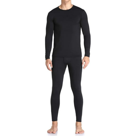 SUCS Thermal Underwear for Men Long Johns with Fleece Lined, Base Layer Men Cold Weather Top Bottom