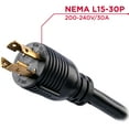 thumbnail image 5 of CyberPower 3-Phase Switched Metered-By-Outlet PDU with NEMA L15-30P 30A Cord, 5 of 5