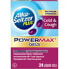 Alka-Seltzer Plus Maximum Strength Powermax Cold & Cough Liquid Gels, 24 Ct