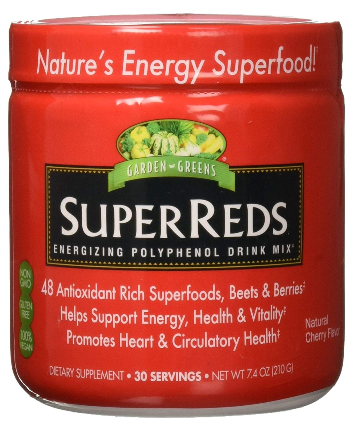 Garden Greens Super Reds Energizing Polyphenol Superfoods, Antioxidants