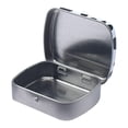 thumbnail image 3 of Luzkey Small Tin Can Container with Lid, Multifunctional Rectangular Empty Storage Box, Tin Can with Metal Hinges for Candy, Jewelry, Black And White Dots, 3 of 8