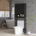 thumbnail image 2 of HOMCOM Over the Toilet Storage Cabinet, 3-Tier Washing Machine Cabinet, 2 of 10