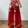thumbnail image 5 of Hearthz Pajama Pants Christmas Women High Waist Wide Leg Women's Pajama Pants Fall Winter Comfy Pants for Women Xmas Sleeping Pants Women, 5 of 5