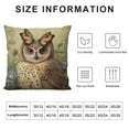 thumbnail image 6 of COMIO  Vintage Owl Throw Pillow Covers Forest Bird Outdoor Spring Summer Green Leaves Hydrangea Butterfly Pillow Cushion Case Cover Home Sofa Couch Decor Pillowcase 2pc, 6 of 6