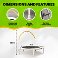 thumbnail image 4 of Jumpking 36" Indoor/Outdoor Toddler Trampoline with Bungie Cords, Rust-Resistant, Family-Friendly, 4 of 7