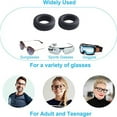 thumbnail image 4 of Glasses Ear Grip - Eyeglasses Temple Tip Sleeve Retainer,Anti-Slip Comfort Glasses Retainers For Spectacle Sunglasses Reading Eyewear, 12 Pairs-Style 1, 4 of 5
