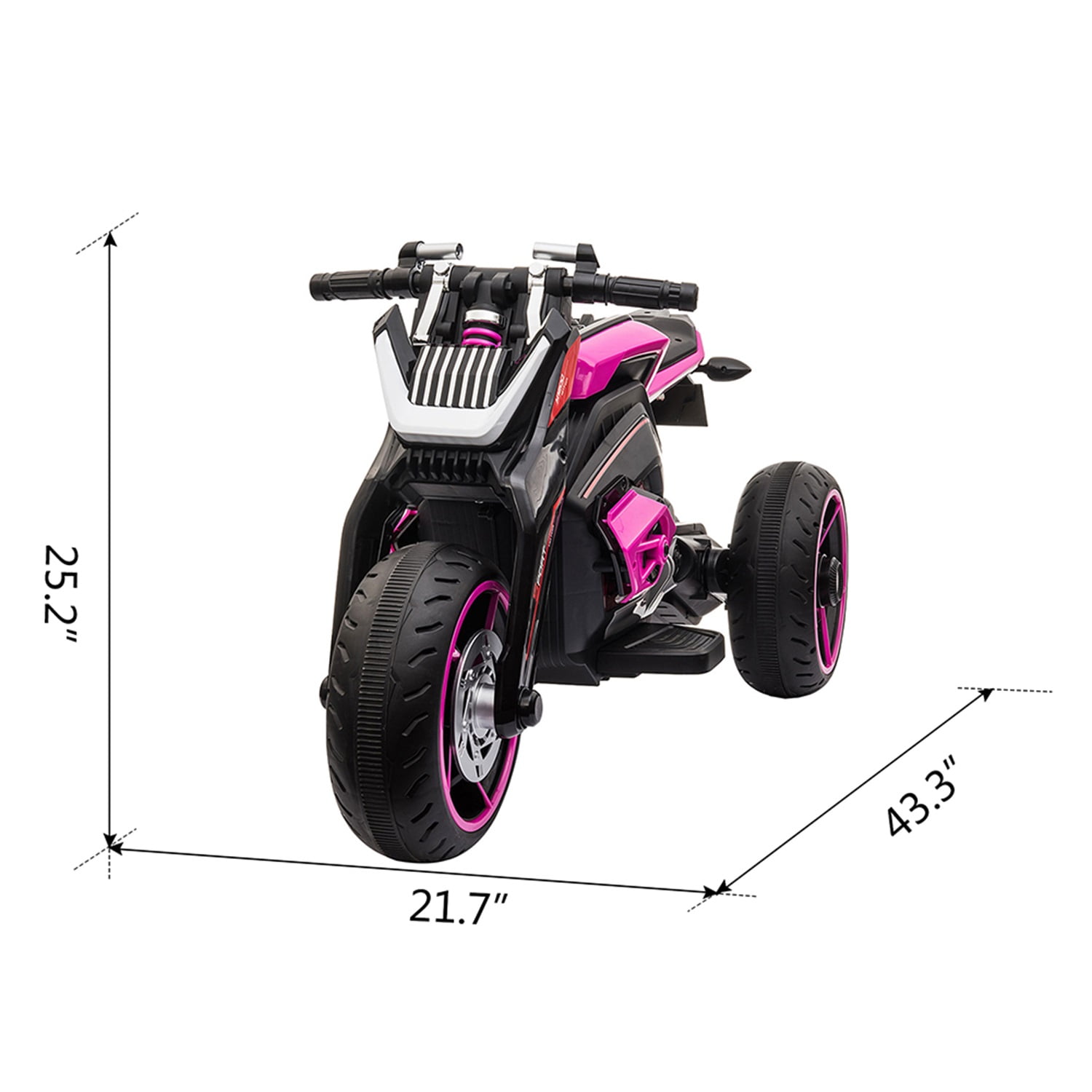 CIPACHO 12V Electric Motorcycle for Kids, Kids Ride On Motorcycle w/ 3 Wheels, Lights, Music, Battery Powered Trike Electric Toy for Children, Pink CIPACHO 12V Electric Motorcycle for Kids, Kids Ride On Motorcycle w/ 3 Wheels, Lights, Music, Battery Powered Trike Electric Toy for Children, Pink