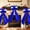 Blue, variant on Gaqring Large Rainbow Bow, 110cm Cloth Christmas Tree Topper with Lanyard, Wreath Gift Wrapping Party Decoration for Holiday Wedding Home, Red
