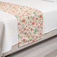 thumbnail image 2 of Floral Bed Runner, Blooms Petals Pastel Meadow Buds Spring Doodle, Decorative Accent Bedding Scarf for Hotels Homes and Guestrooms, Twin, Salmon Blush, by Ambesonne, 2 of 2