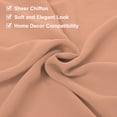 thumbnail image 4 of Camino de mesa de gasa color oro rosa 27.5" x 118" Camino de mesa ligero y elegante Camino de mesa romántico y transparente, 4 of 7