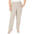 thumbnail image 1 of Nine West Womens The Modern Casual Trouser Pants, Brown, Plus Size, 14W, 1 of 1