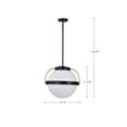 thumbnail image 4 of 60/7775-Nuvo Lighting-Lakeshore - 1 Light Large Pendant-14.88 Inches Tall and 18 Inches Wide-Matte Black Finish    -Traditional Installation, 4 of 16