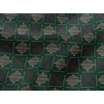 thumbnail image 4 of oneOone Viscose Jersey Fabric Leaves & Geometric Block Print Sewing Fabric BTY 60 Inch Wide, 4 of 5