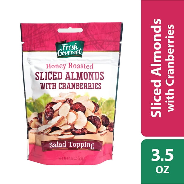 fresh gourmet honey roasted sliced almonds