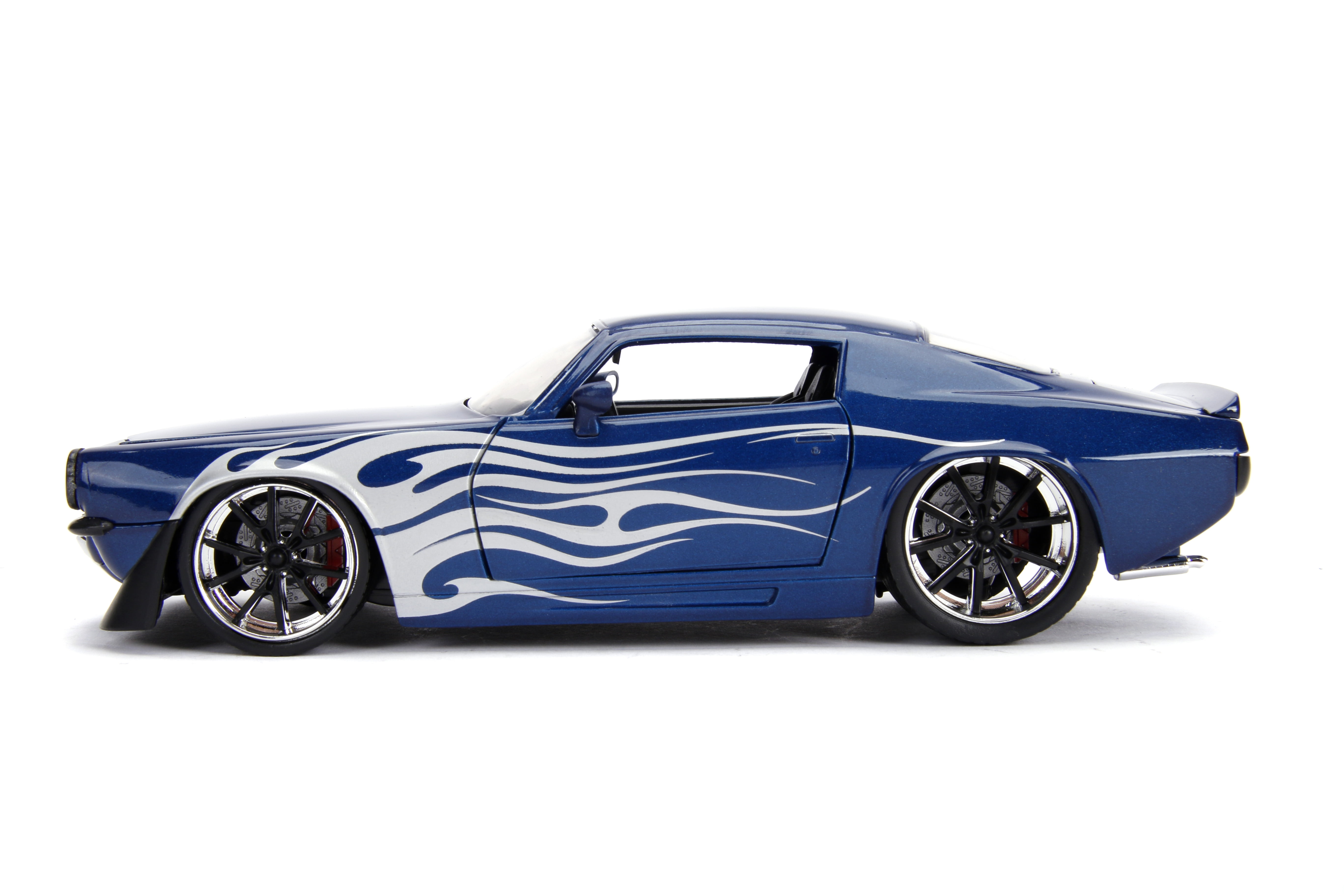 Big Time Muscle 1:24 1971 Chevy Camaro SS Die-cast Car Dark Blue