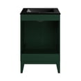 thumbnail image 7 of Cascade 24" Freestanding Bathroom Vanity in Green Oak with Black Sink Top, 7 of 7