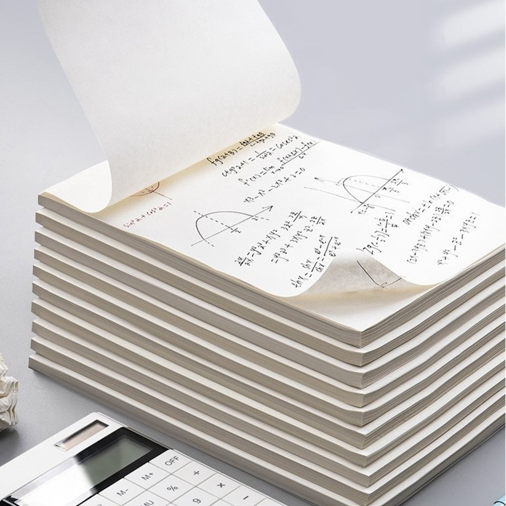 3 Pcs Writing Pad Set Blank Note Pads Draft Paper Graphing Pad Calculation Pad