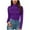 Purple, variant on Women's High Neck Slim Fit Shapewear Bodysuit Seamless Comfort Underwear for Daily Wear