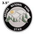 thumbnail image 2 of Wander Often! Arches National Park, Utah 3.5 Inch Iron Or Sew On Embroidered Fabric Badge Patch Seek Adventure, National Park Iconic Series, 2 of 2