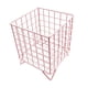thumbnail image 2 of Organizador de escritorio, cesta de almacenamiento de hierro, cómoda y compacta caja de almacenamiento de papelería. Rosa, 2 of 9