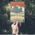 thumbnail image 2 of Alta, Utah, Skier In the Mountains, Litho (4x6 Birch Wood Postcards, 2-Pack Stationary, Rustic Home Wall Decor), 2 of 5
