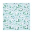 thumbnail image 6 of Wukai Rabbit And Dragonfly Waterproof Tablecloth for Kitchen Dining, Fits Square Tables for 2-4 Seats -60"x60", 6 of 7