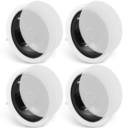 STAWAY Bluetooth In-Ceiling Speakers - 150W Flush Mount System for Home, Kitchen, Living Room, Bedroom & Outdoor - Immersive Sound, Easy Install, Customizable Grille