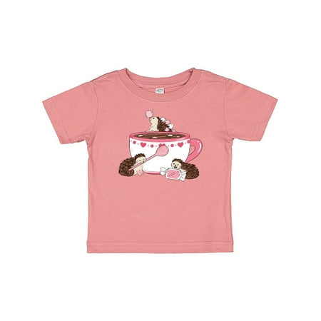 

Inktastic Pink Tea Cup with Cute Hedgehogs Gift Baby Boy or Baby Girl T-Shirt