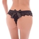 thumbnail image 1 of Gibobby Calzones para mujer sexy Bragas sexys para mujer Bragas de tanga sexys transparentes de color sólido hueco con(Negro,G), 1 of 5