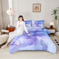 thumbnail image 4 of Homewish Gradient Marble Bedding Comforter Set 2pcs for Boys Girls,Abstract Stone Pattern Twin Comforter Sets Microfiber,Marbling Watercolor Breathable Bedding Set,Breathable Home Decor,Reversible, 4 of 8